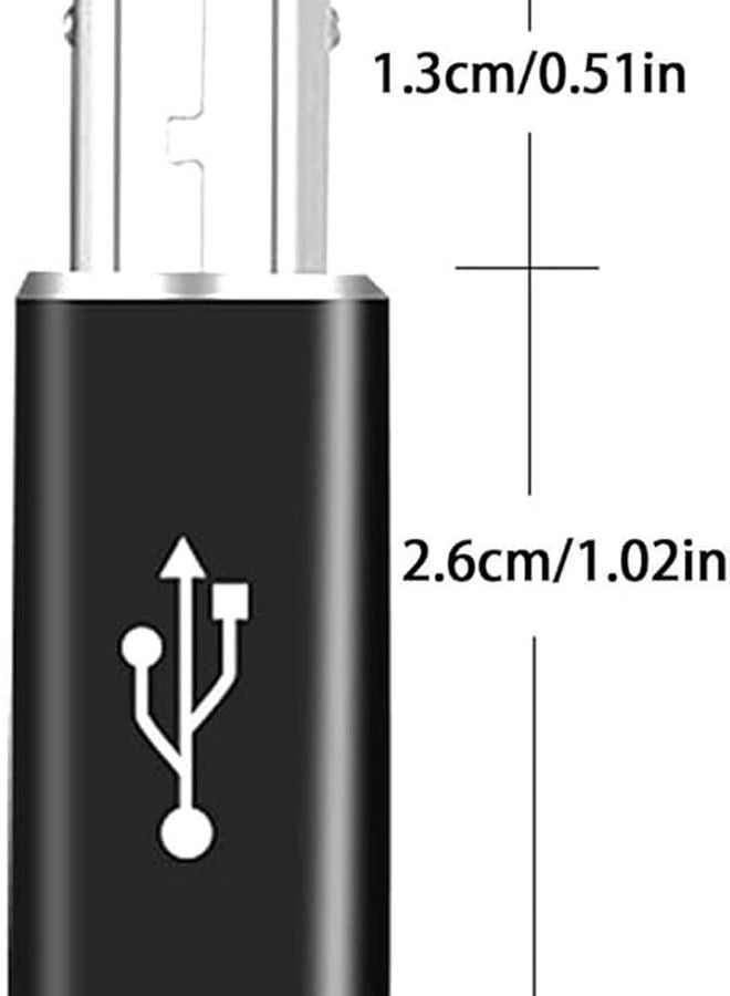 USB Type C Female To Printer Male Adapter Straight Black High Speed Data Connector - Image 5